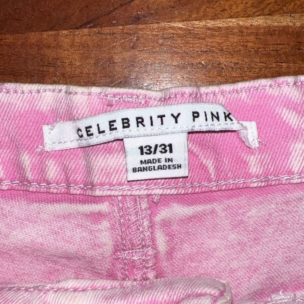Celebrity Pink Light Pink Frayed Shorts - Picture 3 of 5
